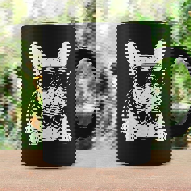 ファニーフレンチブルドッグ サングラス付き フレンチブルドッグ コーヒーマグ ギフトのアイデア