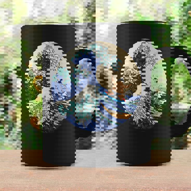 ファンシー 神奈川 大波 相撲 サーフィン パロディ コーヒーマグ ギフトのアイデア