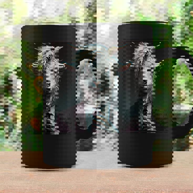 ファンタジー かわいい 白 ヤギ スーツ コーヒーマグ ギフトのアイデア