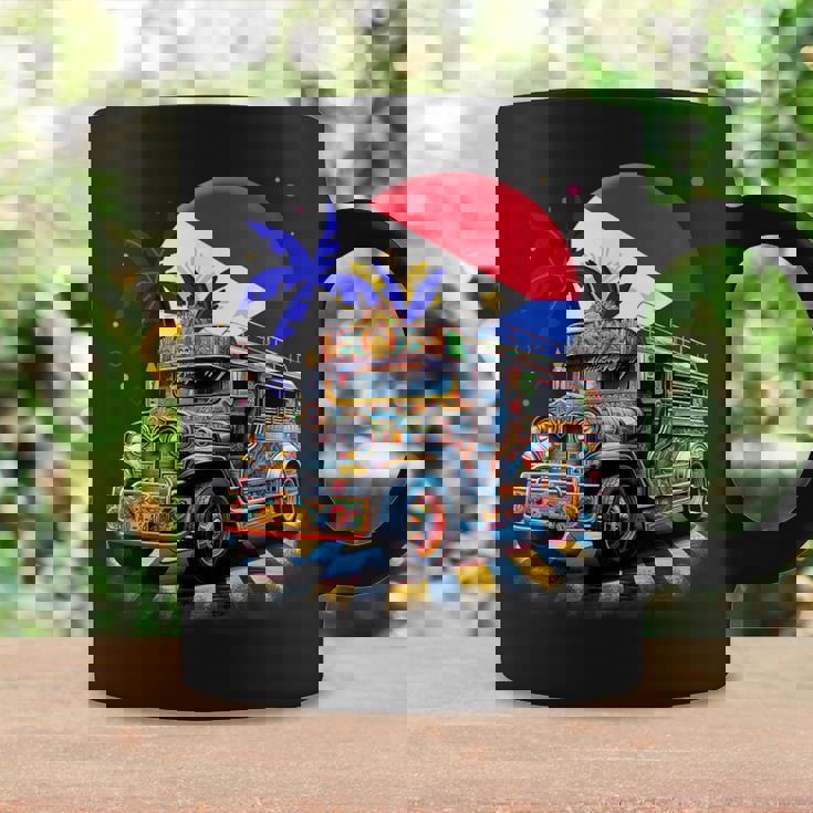 フィリピン 国旗 誇り フィリピン フィリピン ジープニー コーヒーマグ ギフトのアイデア