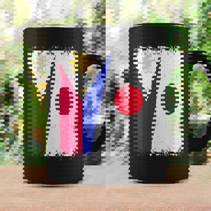 フィリピン 日本 ハーフフラッグ ウェア フィリピン ジャパニーズルーツ コーヒーマグ ギフトのアイデア
