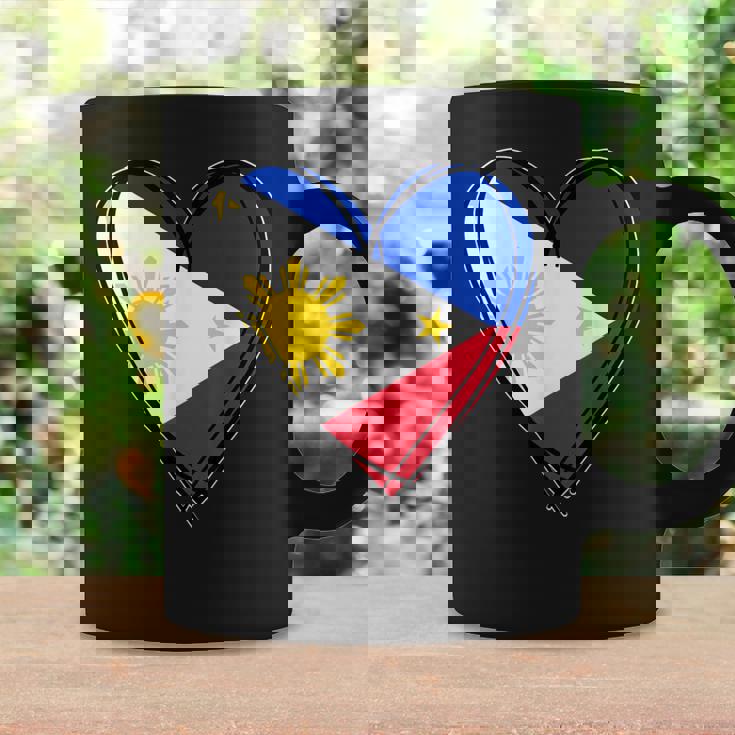 フィリピン独立記念日 I Love Philippines 国旗 ハート コーヒーマグ ギフトのアイデア