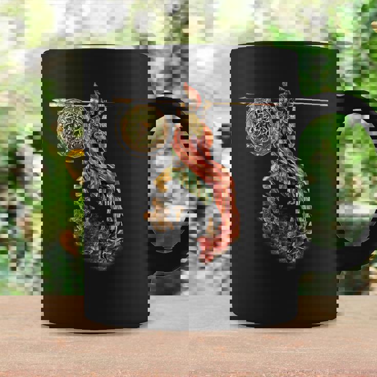 フクロウと槍のアテナ コーヒーマグ ギフトのアイデア