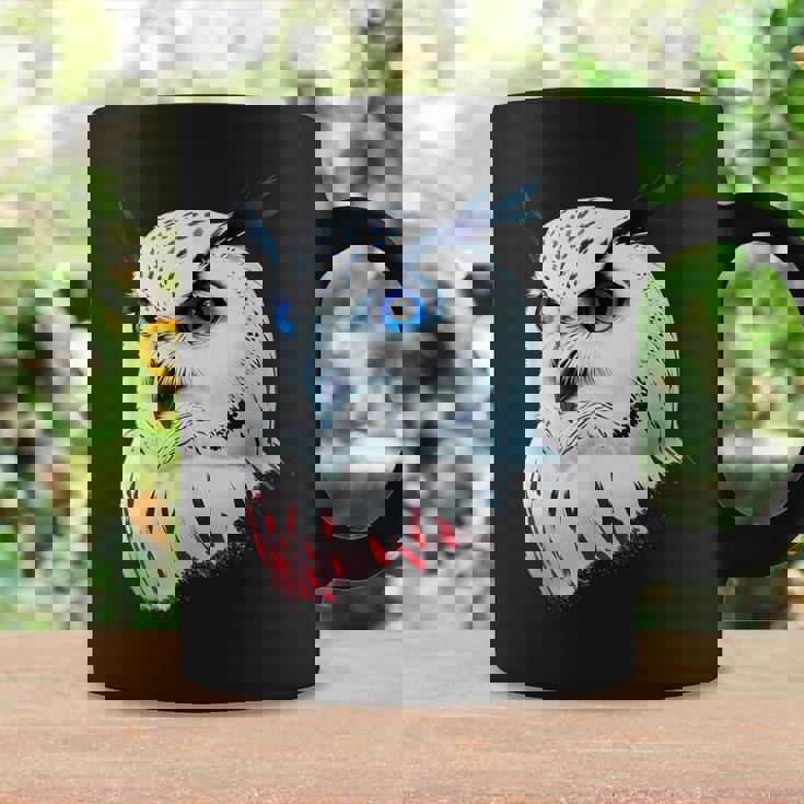 フクロウの傑作 雪フクロウ 鳥アート 動物 雪フクロウ コーヒーマグ ギフトのアイデア