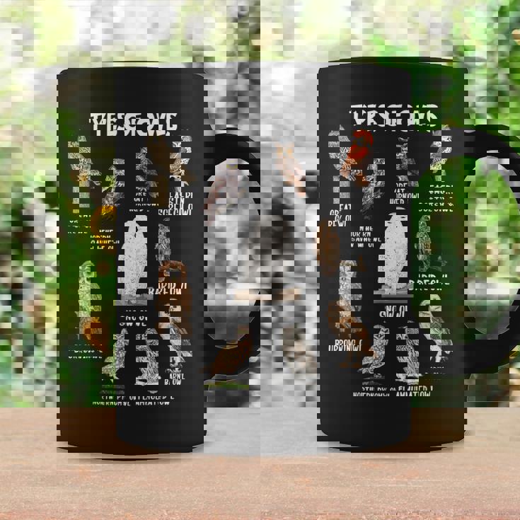 フクロウの種類 教育コレクション かわいいフクロウ愛好家 面白い コーヒーマグ ギフトのアイデア