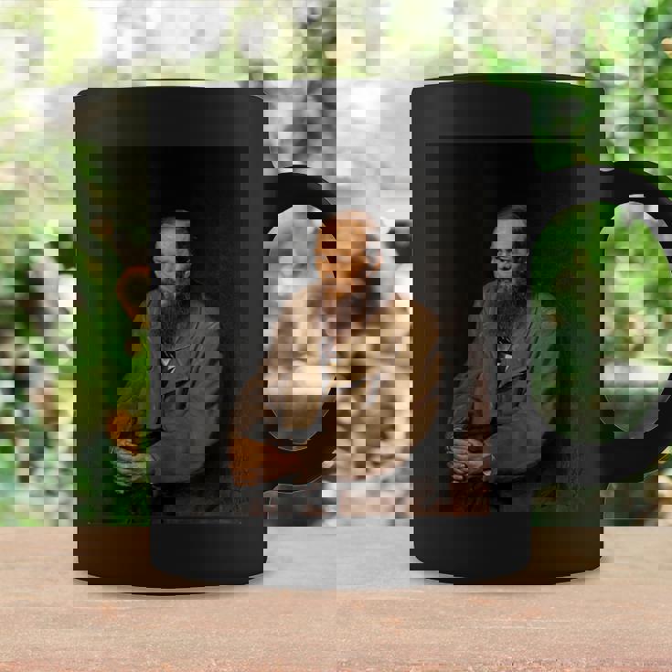 フョードル・ドストエフスキーロシアの作家の肖像画 コーヒーマグ ギフトのアイデア