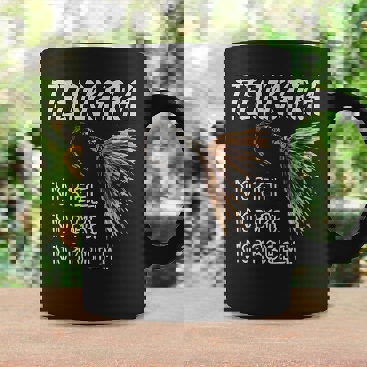 フライフィッシング用ブラックtシャツ テンカラ コーヒーマグ ギフトのアイデア