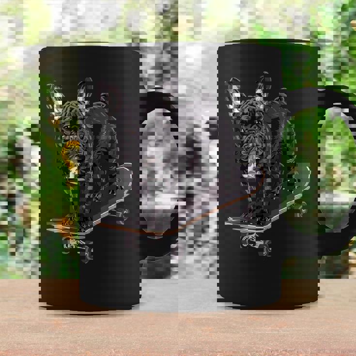 フレンチブルドッグ スケートボード コーヒーマグ ギフトのアイデア