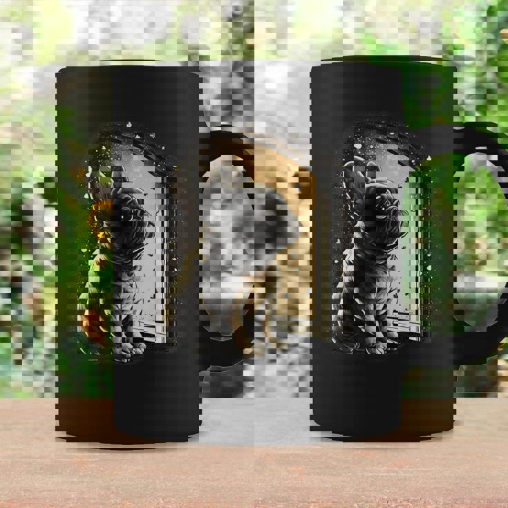 フレンチブルドッグ 夜のかわいいフレンチドッグ コーヒーマグ ギフトのアイデア