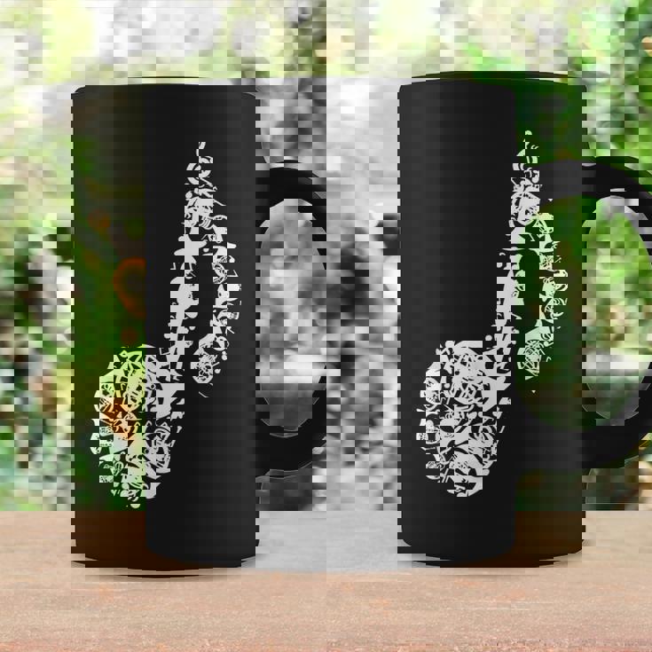 フレンチホルンのドローイング コーヒーマグ ギフトのアイデア