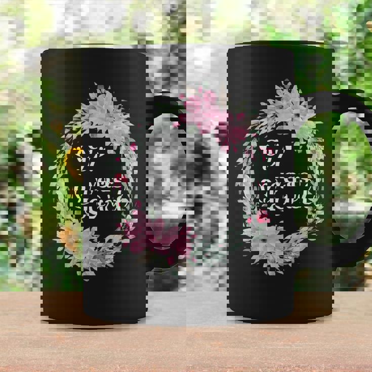 フローラル 97歳 誕生日 男性 女性 97歳 誕生日 コーヒーマグ ギフトのアイデア