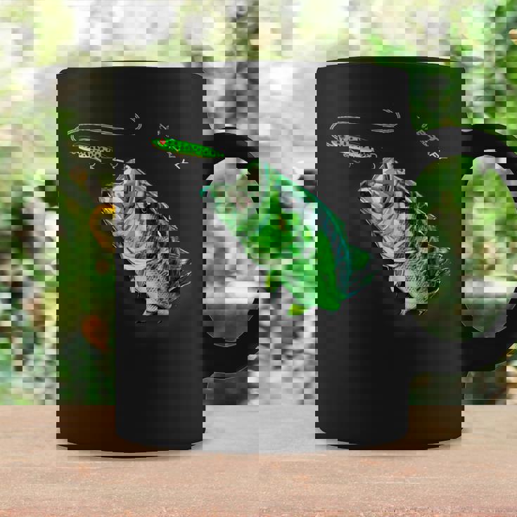 ブラックフライのトップウォータースプークを備えた新しいバスフィッシングシャツ コーヒーマグ ギフトのアイデア