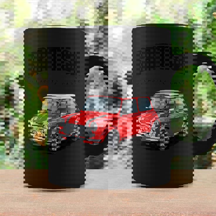 ブリティッシュクラシックカー レッド ミニスポーツカー コーヒーマグ ギフトのアイデア