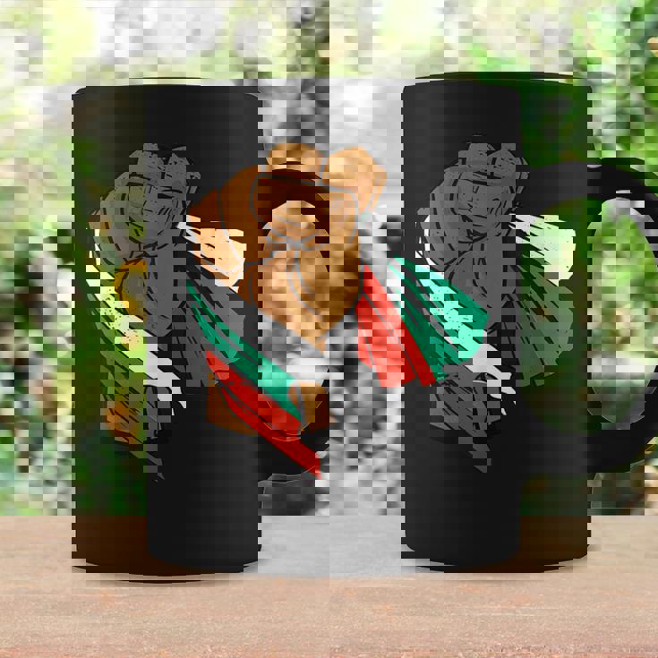 ブルガリア 国旗 パワーハンドフィスト ブルガリアルーツ ブルガリアプライド コーヒーマグ ギフトのアイデア