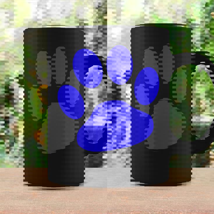 ブルー 肉球 プリントシャツ コーヒーマグ ギフトのアイデア