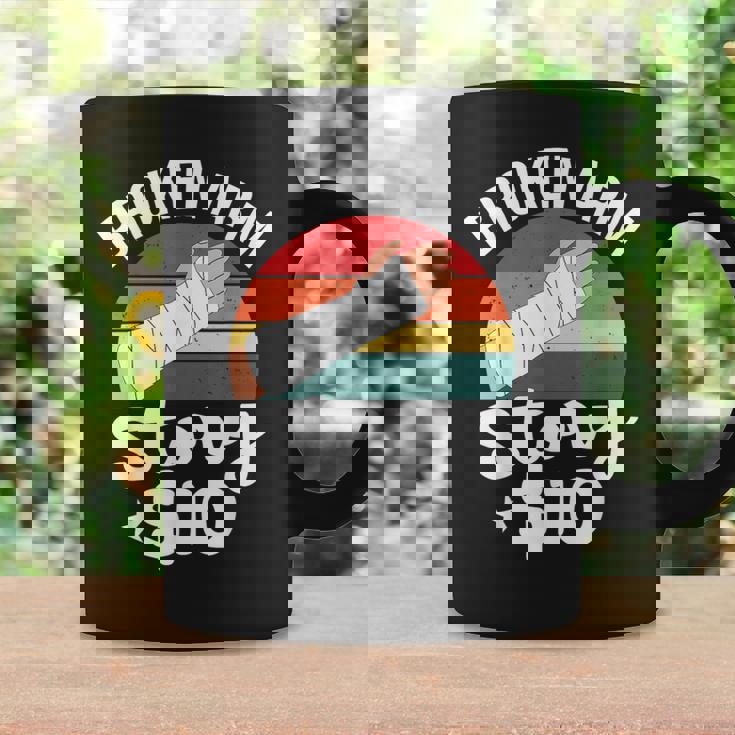 ブロークン・アーム・ストーリー $10 手の怪我 手首 面白い ヴィンテージ コーヒーマグ ギフトのアイデア