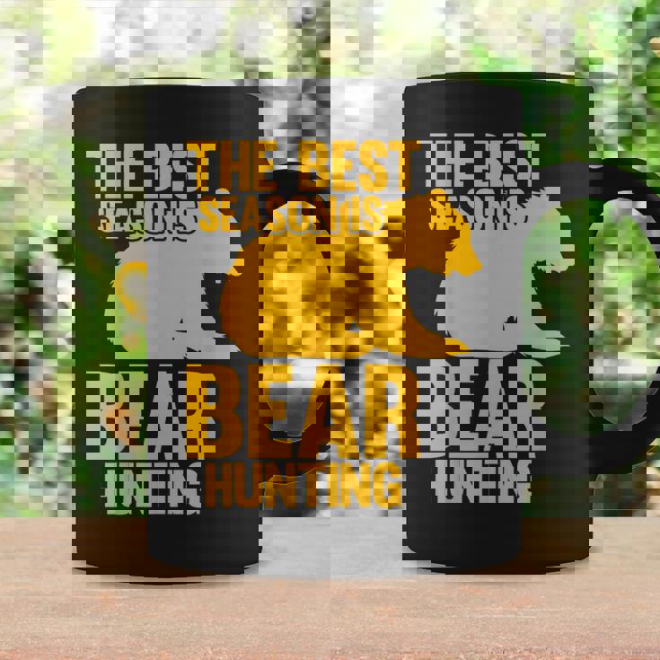 ベストシーズンはクマ狩りハンター コーヒーマグ ギフトのアイデア