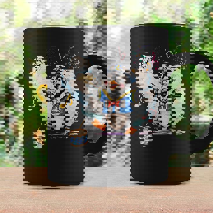 ペンギン 水兵 セーラー襟 錨マーク リボン 可愛い 赤 青 黄色 ピンク 水色 コーヒーマグ ギフトのアイデア