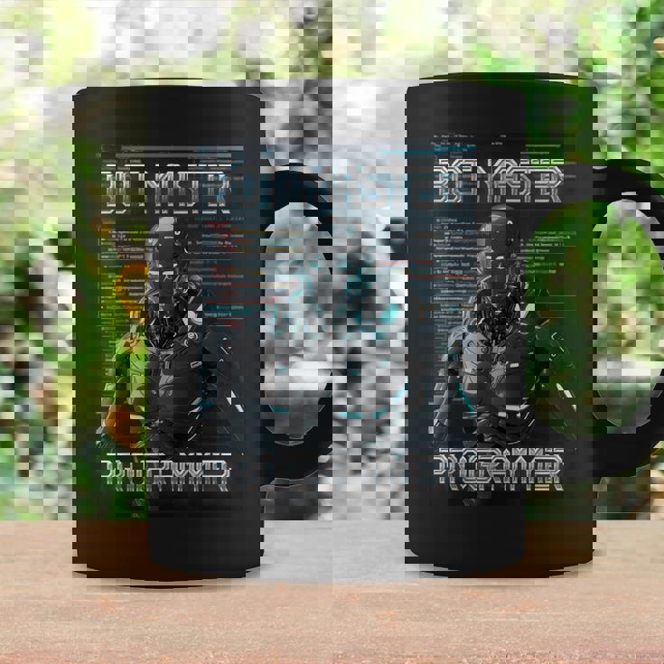 ボットマスタープログラマーaiロボット コーヒーマグ ギフトのアイデア