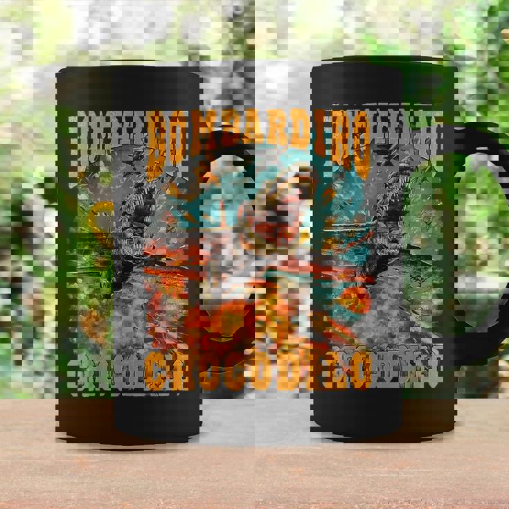 ボンバディロクロコダイルミームクロコダイルファイア-イタリアンブレインロット コーヒーマグ ギフトのアイデア