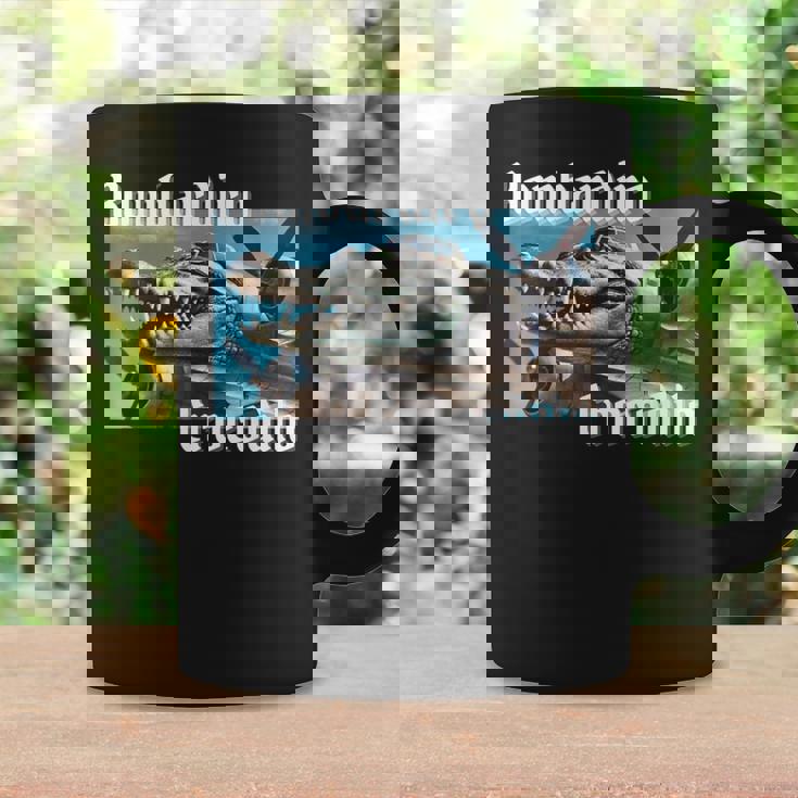 ボンバルディーロボンバルディーノクロコダイル面白いイタリアンブレインロットミーム コーヒーマグ ギフトのアイデア