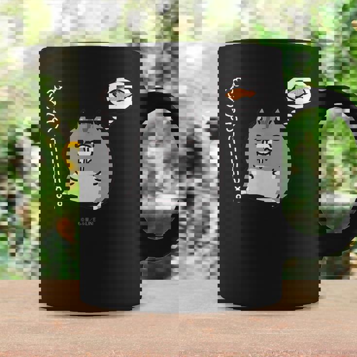 ボンレス犬とボンレス猫 はらぺこ ボンレス猫 コーヒーマグ ギフトのアイデア