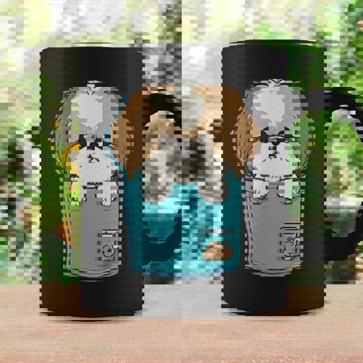 ポケット犬好きにはたまらないシーズー犬 コーヒーマグ ギフトのアイデア