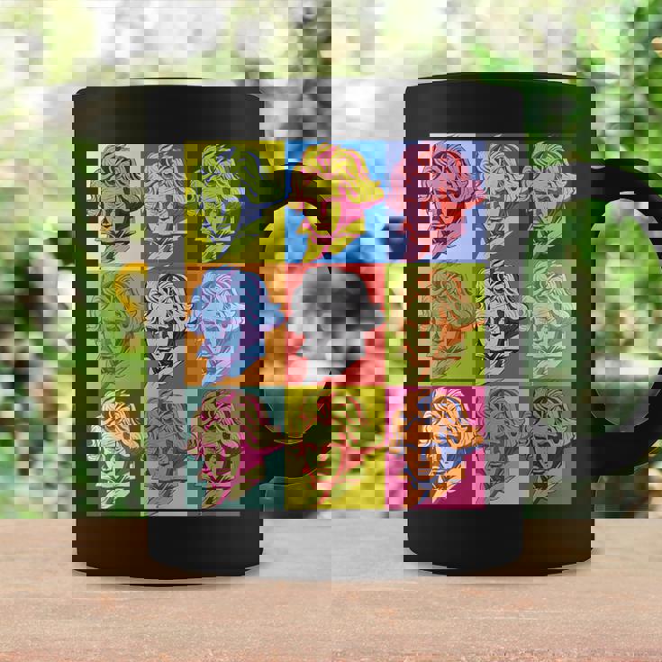 ポップアートクラシック音楽 音楽家 ベートーヴェン ヴァイオリン ピアノ チェロ 練習 音楽好き おもしろ デザイン コーヒーマグ ギフトのアイデア