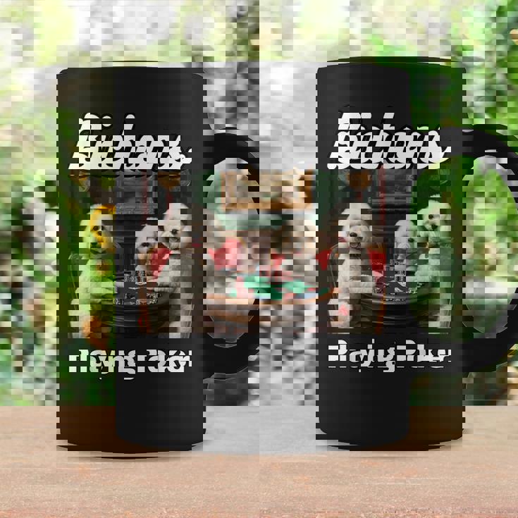 ポーカーをする犬 ビション・フリーゼ ビション・フリーゼの犬種 コーヒーマグ ギフトのアイデア