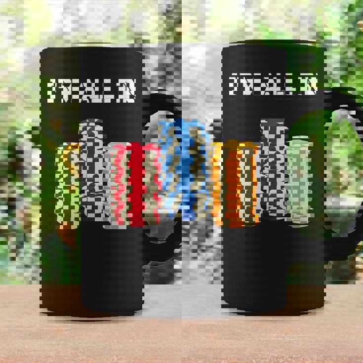 ポーカープレイヤー I'm All In カード カジノ 恋人 ギフト ギャンブル コーヒーマグ ギフトのアイデア