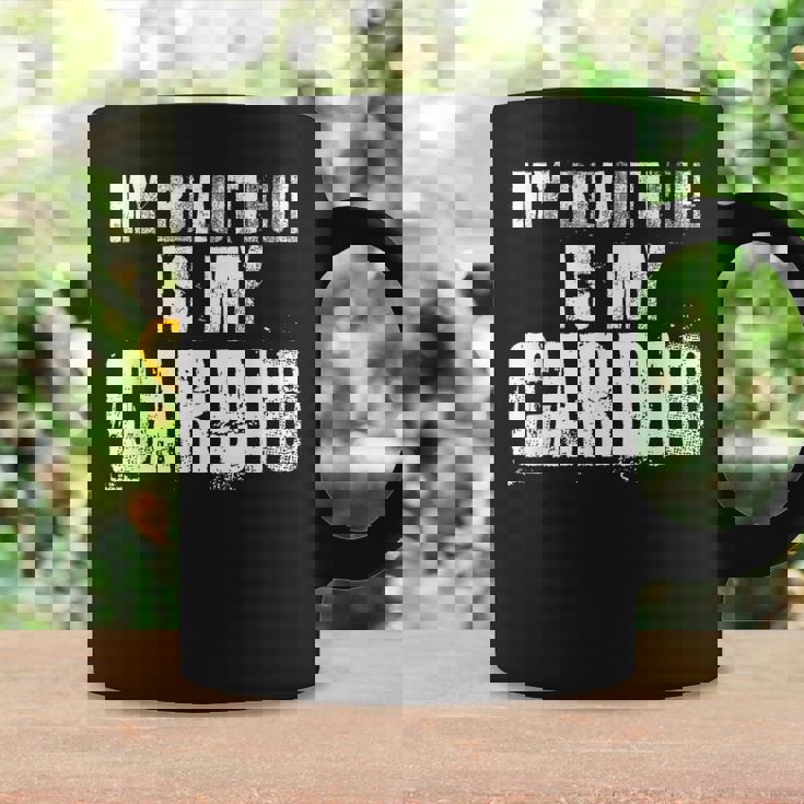 マイ・ビューティフル・イズ・マイ・カーディオ・ファニー・ハズ・ボーイフレンド コーヒーマグ ギフトのアイデア