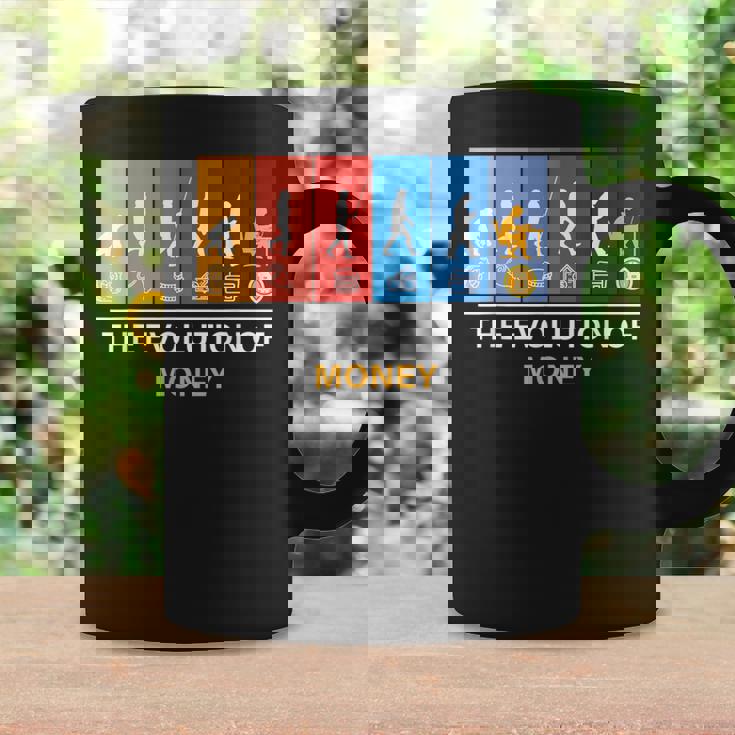 マネーの進化 ビットコイン Btc暗号通貨 コーヒーマグ ギフトのアイデア