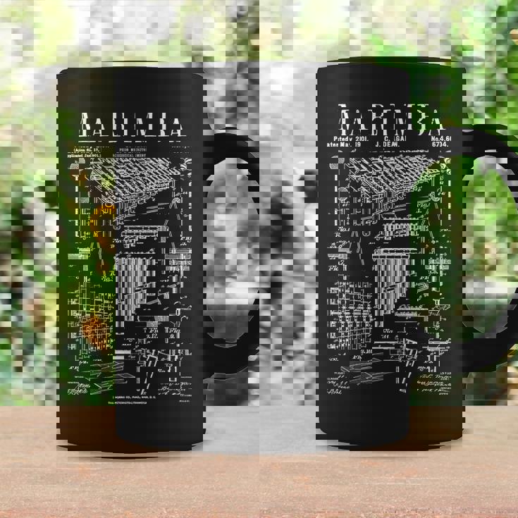 マリンバ奏者 パーカッション 楽器 ヴィンテージ 特許 コーヒーマグ ギフトのアイデア