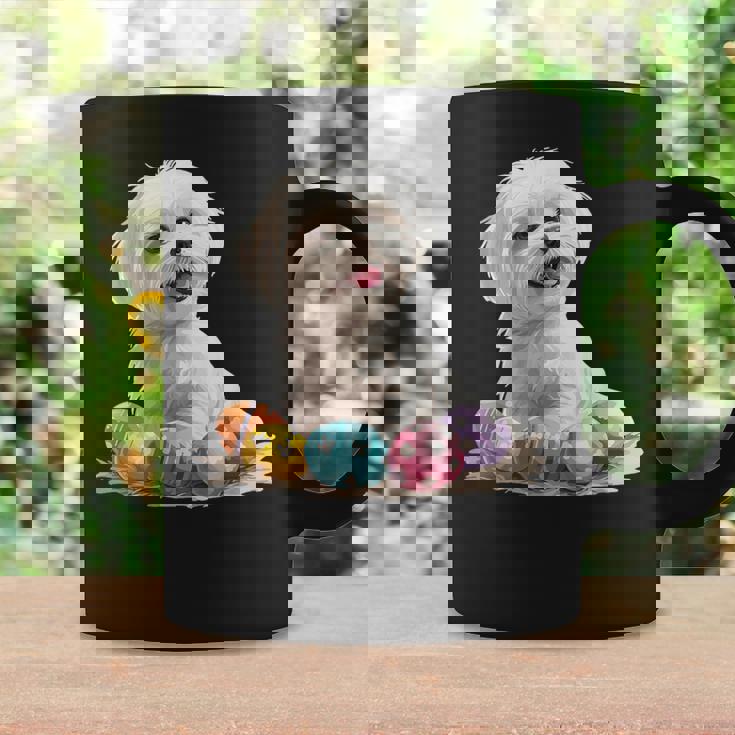 マルチーズ 犬 犬種 ハッピーイースター メンズ レディース キッズ コーヒーマグ ギフトのアイデア