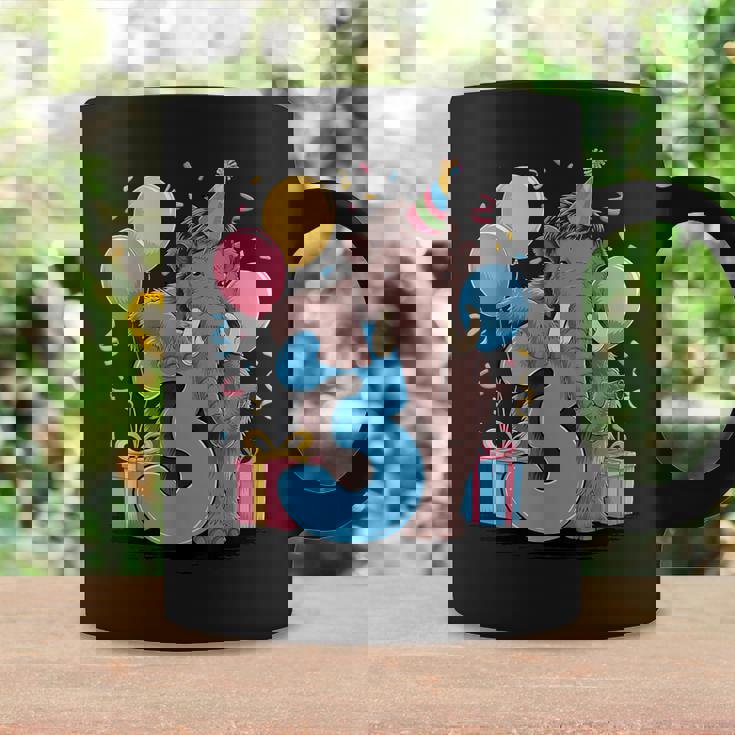 マンモス 3歳の誕生日 男の子 女の子 3歳 3歳 マンモス コーヒーマグ ギフトのアイデア