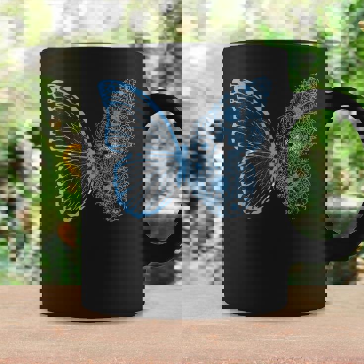 ミクロネシア国旗 蝶 ミクロネシアのルーツ ミクロネシア コーヒーマグ ギフトのアイデア