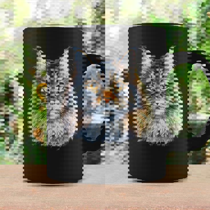 メインクーン 猫の肖像画 コーヒーマグ ギフトのアイデア
