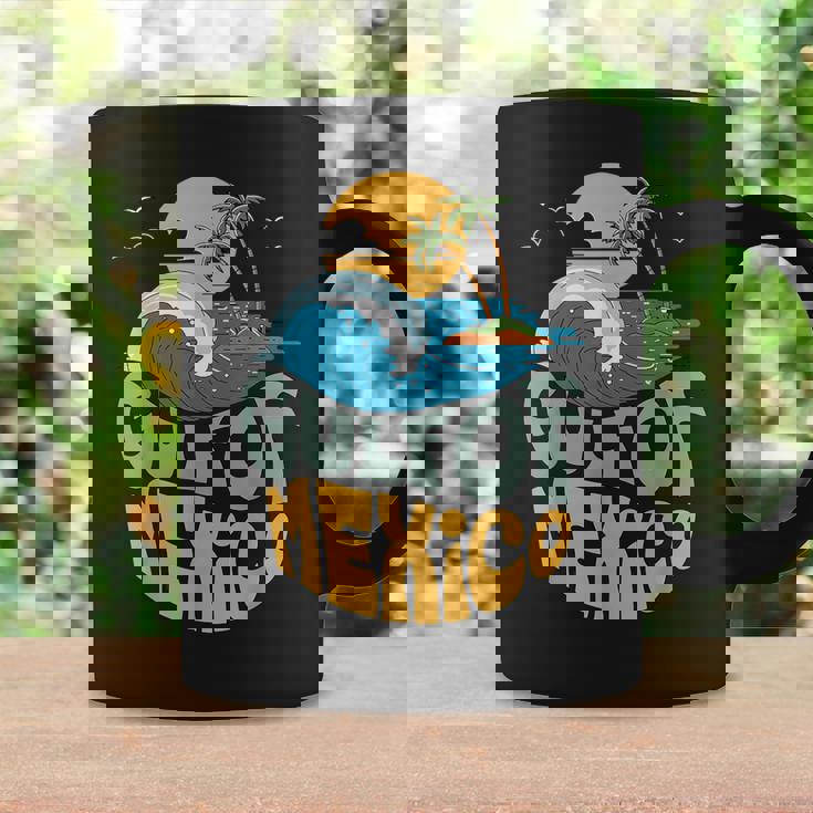 メキシコ湾 1550 レトロ ビーチ ゴルフォ・デ・メキシコ メンズ レディース コーヒーマグ ギフトのアイデア