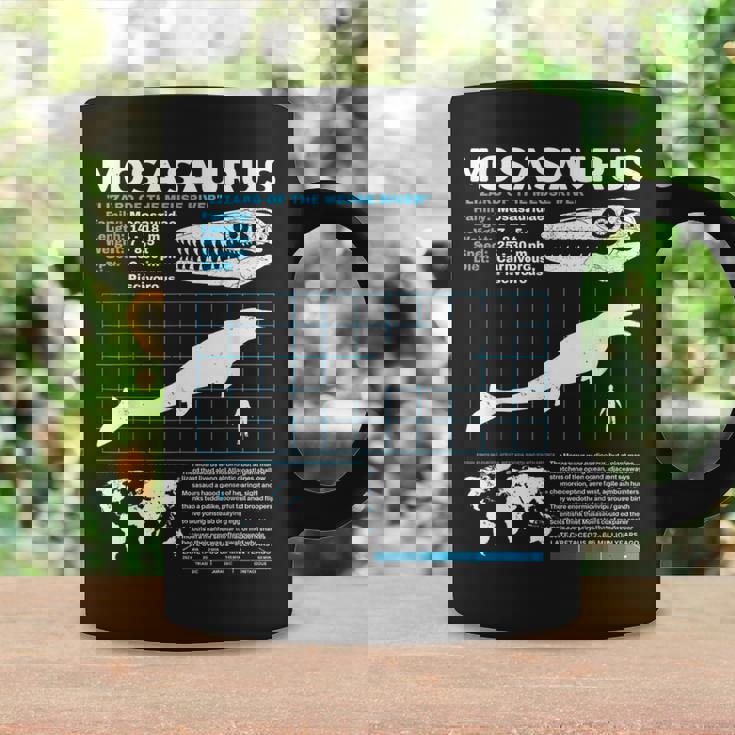 モササウルスファクトシート恐竜科学ファクトシート コーヒーマグ ギフトのアイデア