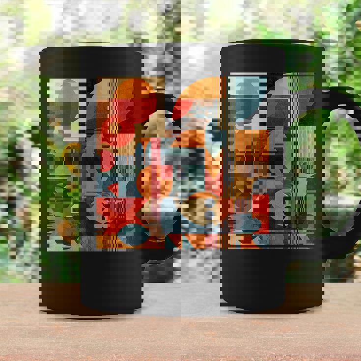 モダン 抽象 パターン ボーホー 抽象 幾何学 コーヒーマグ ギフトのアイデア