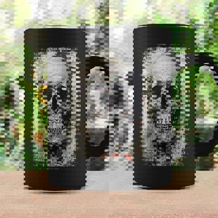 モダンなヒップホップ、レトロ、ヴィンテージ、エッジの効いた Y2k Hip Hop アーバン ストリートウェア、スカル コーヒーマグ ギフトのアイデア