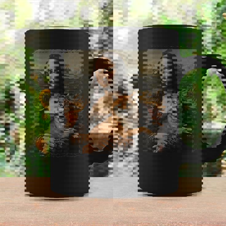 モナリザ 犬と一緒に 面白い 柴犬 アート 絵画 コーヒーマグ ギフトのアイデア