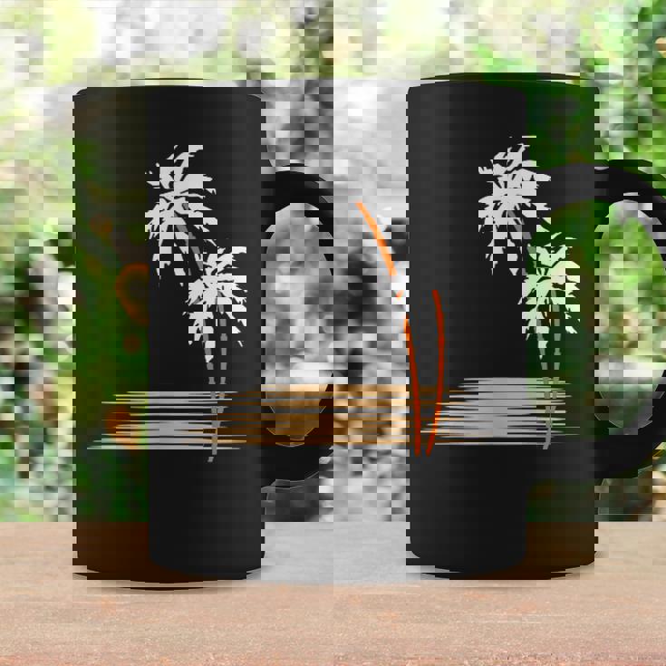 ヤシの木 夏 カラフル 胸 プリント ホリデー コーヒーマグ ギフトのアイデア