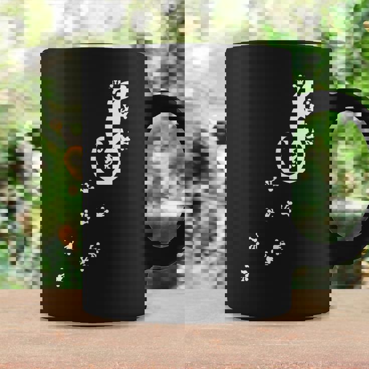 ヤモリ、トカゲ、サンショウウオ、爬虫類、動物、幸運、運勢、 足跡、足 コーヒーマグ ギフトのアイデア