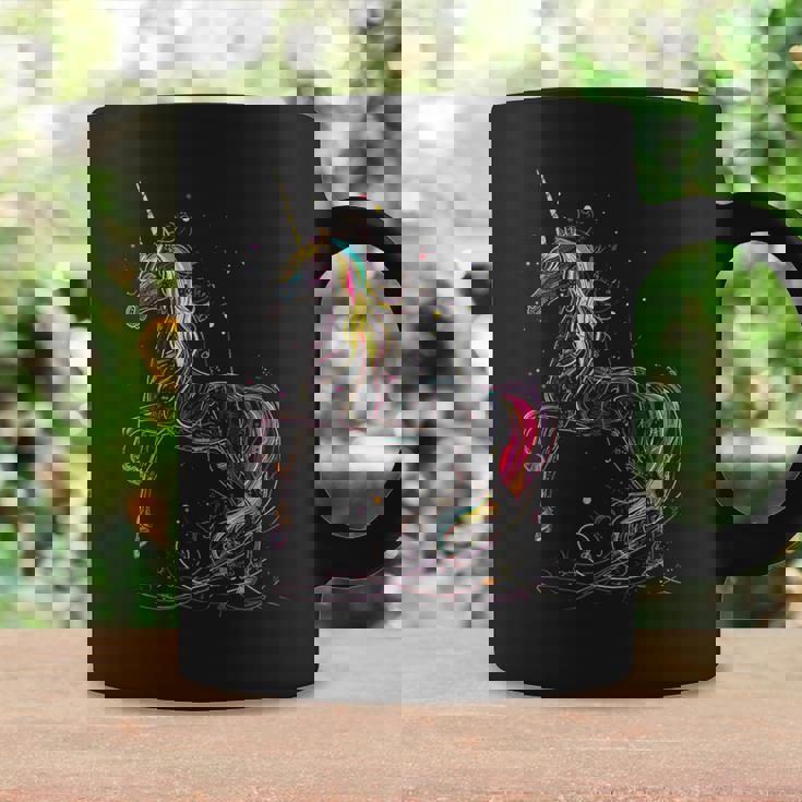 ユニコーン 虹 動物 モチーフ アートワーク ユニコーン コーヒーマグ ギフトのアイデア