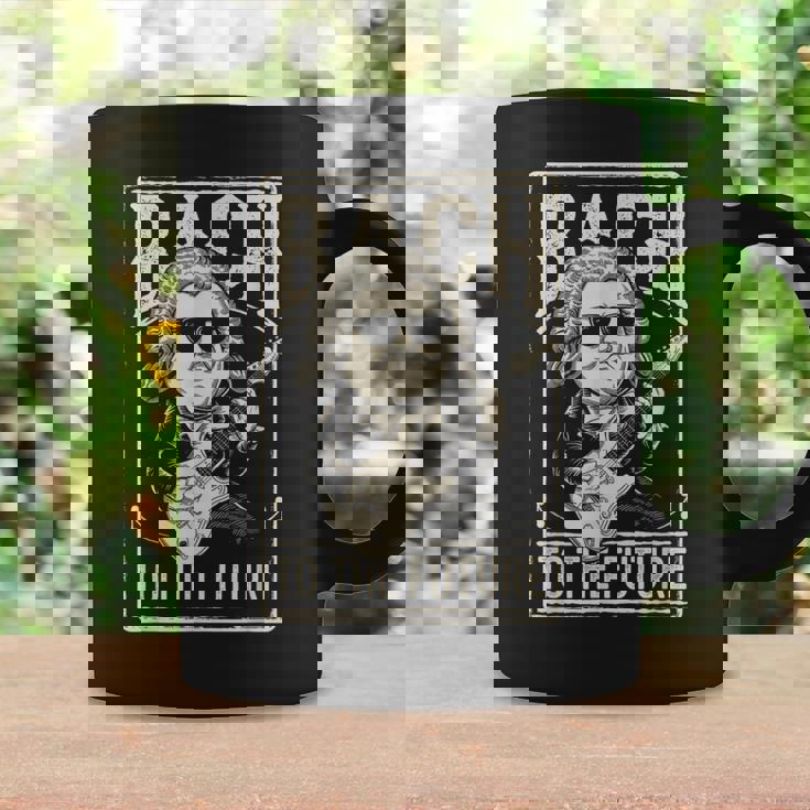 ヨハン・セバスチャン・バッハ・トゥ・ザ・フューチャー、面白いクラシック音楽 コーヒーマグ ギフトのアイデア