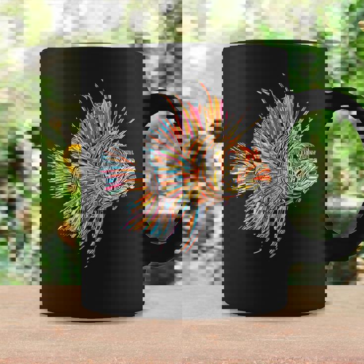 ライオンフィッシュ 動物 グラフィック アートワーク ライオンフィッシュ コーヒーマグ ギフトのアイデア