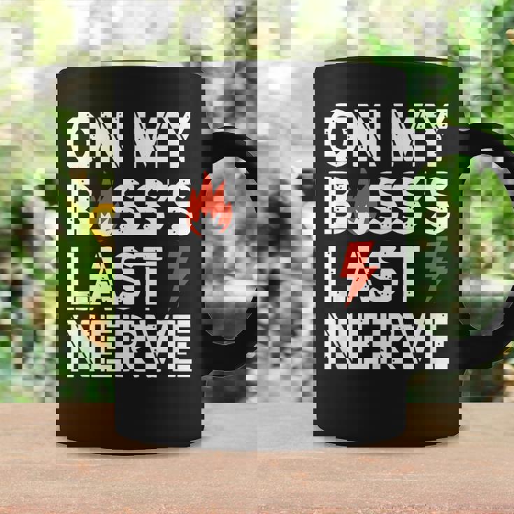 ライトニングボルトでボスの最後の神経質について コーヒーマグ ギフトのアイデア