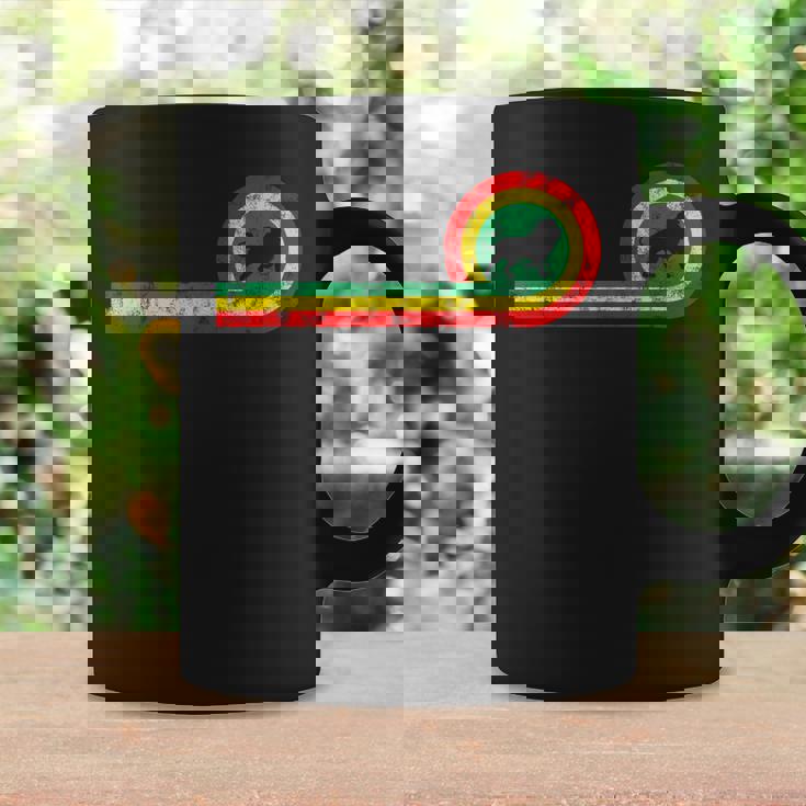 ラスタファリアンカラーのユダのライオン。ラスタとレゲエのファンに。 コーヒーマグ ギフトのアイデア