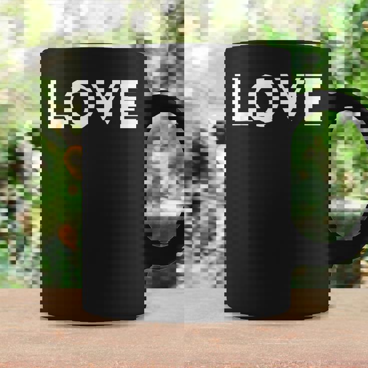 ラブエステティックラブボールドテキストメンズ コーヒーマグ ギフトのアイデア